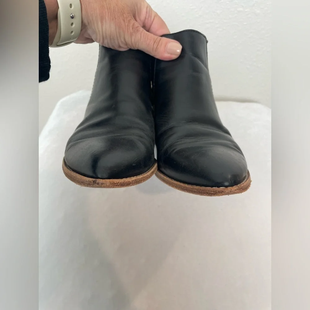 Madewell The Myles Ankle Boot in Leather Black size 8